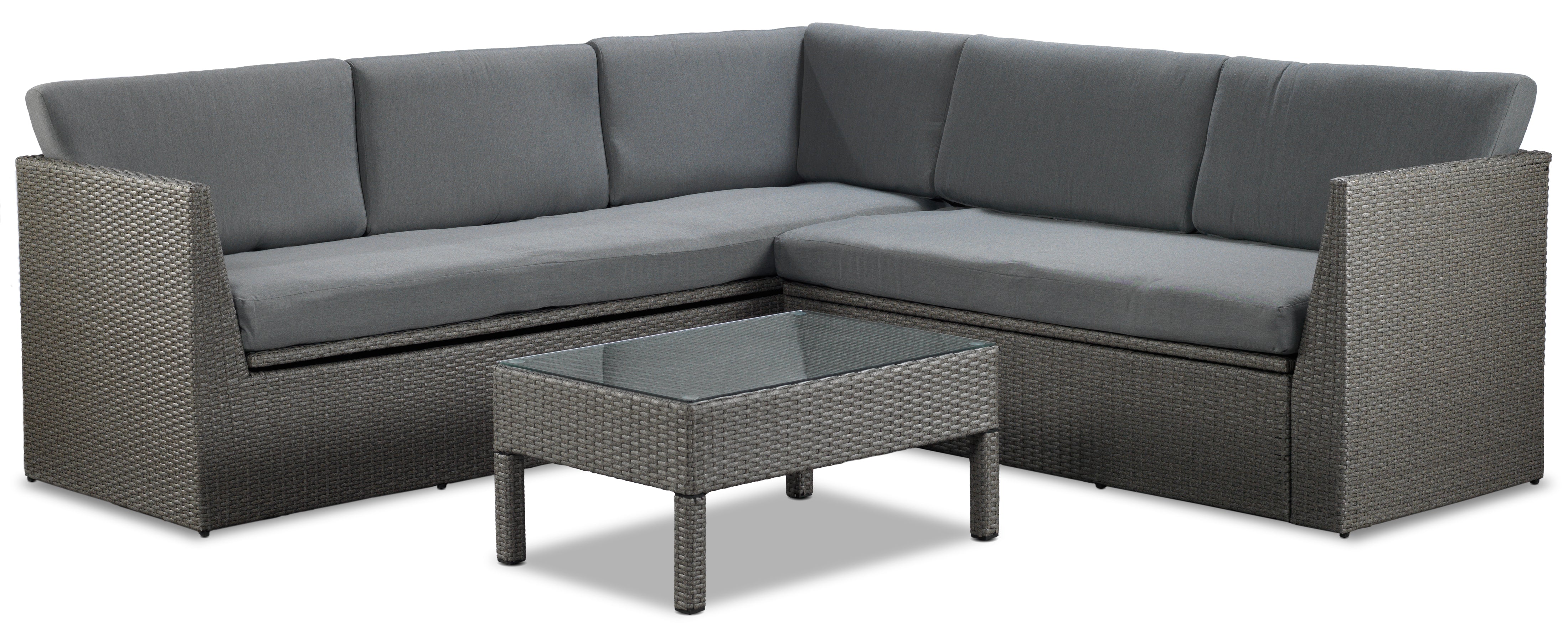 Channing 2-Piece Outdoor Sectional - Grey
