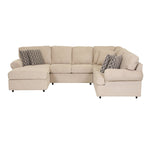 Jupiter 4-Piece Sectional with Left-Facing Chaise - Flax