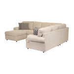 Jupiter 4-Piece Sectional with Left-Facing Chaise - Flax