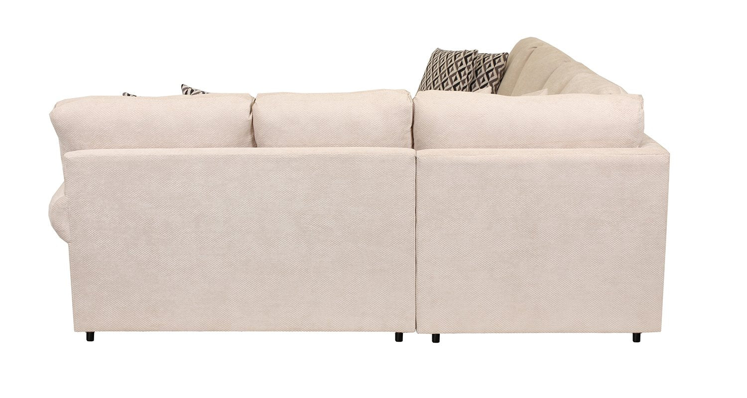 Jupiter 4-Piece Sectional with Left-Facing Chaise - Flax