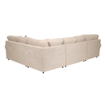 Jupiter 4-Piece Sectional with Left-Facing Chaise - Flax