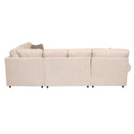 Jupiter 4-Piece Sectional with Left-Facing Chaise - Flax