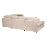 Jupiter 4-Piece Sectional with Left-Facing Chaise - Flax