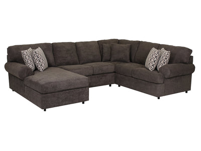 Jupiter 4-Piece Sectional with Left-Facing Chaise - Carbon