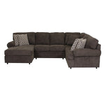 Jupiter 4-Piece Sectional with Left-Facing Chaise - Carbon