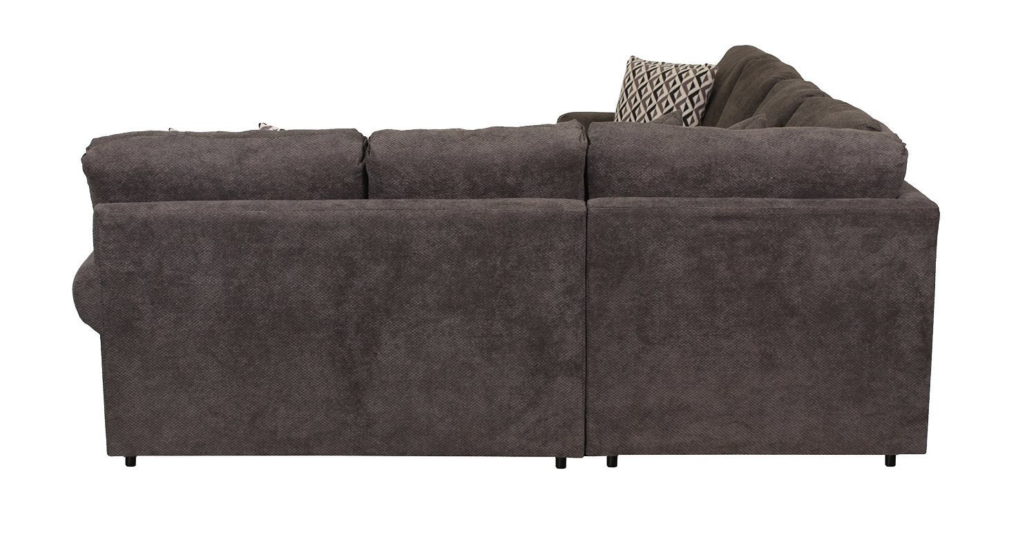 Jupiter 4-Piece Sectional with Left-Facing Chaise - Carbon