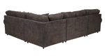 Jupiter 4-Piece Sectional with Left-Facing Chaise - Carbon