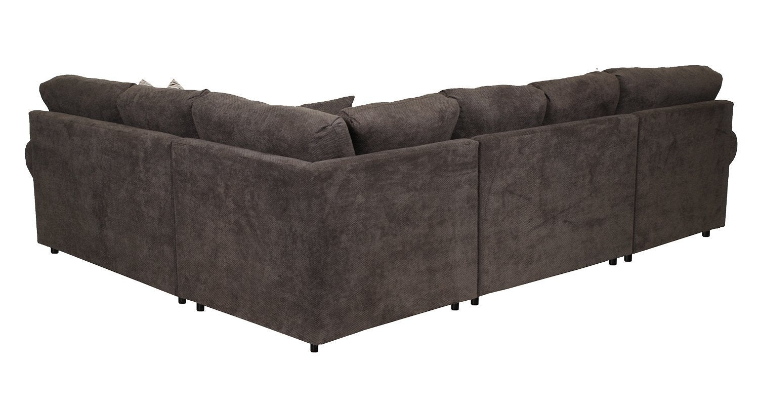 Jupiter 4-Piece Sectional with Left-Facing Chaise - Carbon