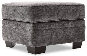 Daisy Ottoman - Charcoal