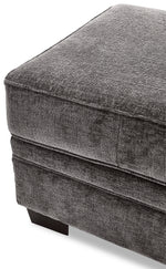 Daisy Ottoman - Charcoal