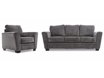 Daisy Sofa and Chair Set - Charcoal