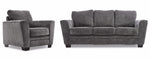 Daisy Sofa and Chair Set - Charcoal