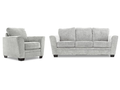 Daisy Sofa and Chair Set - White