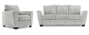 Daisy Sofa and Chair Set - White