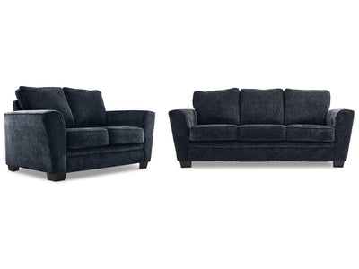 Daisy Sofa and Loveseat - Indigo