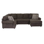 Jupiter 4-Piece Sectional with Right-Facing Chaise - Carbon