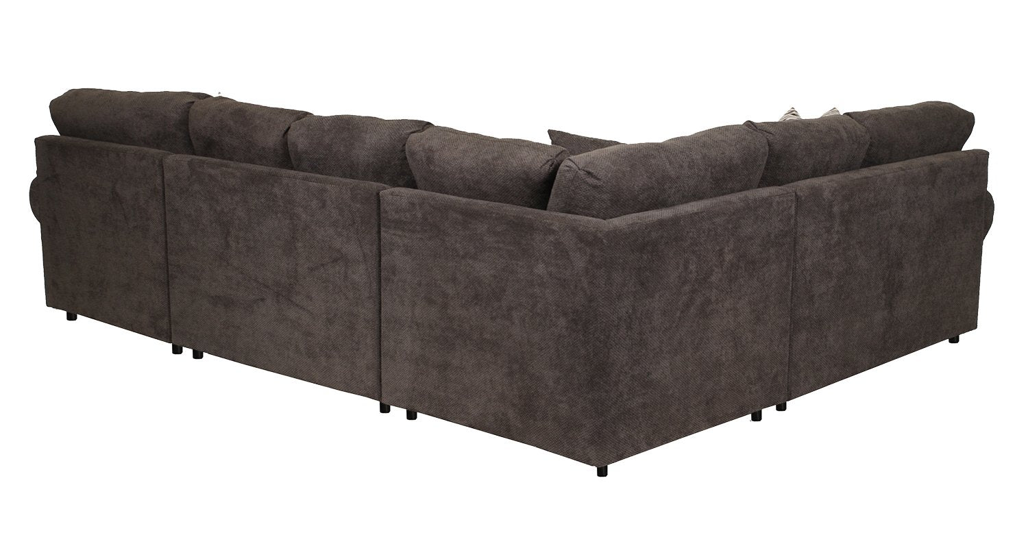 Jupiter 4-Piece Sectional with Right-Facing Chaise - Carbon