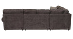 Jupiter 4-Piece Sectional with Right-Facing Chaise - Carbon
