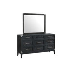 Laguna Dresser Mirror - Weathered Oak, Black