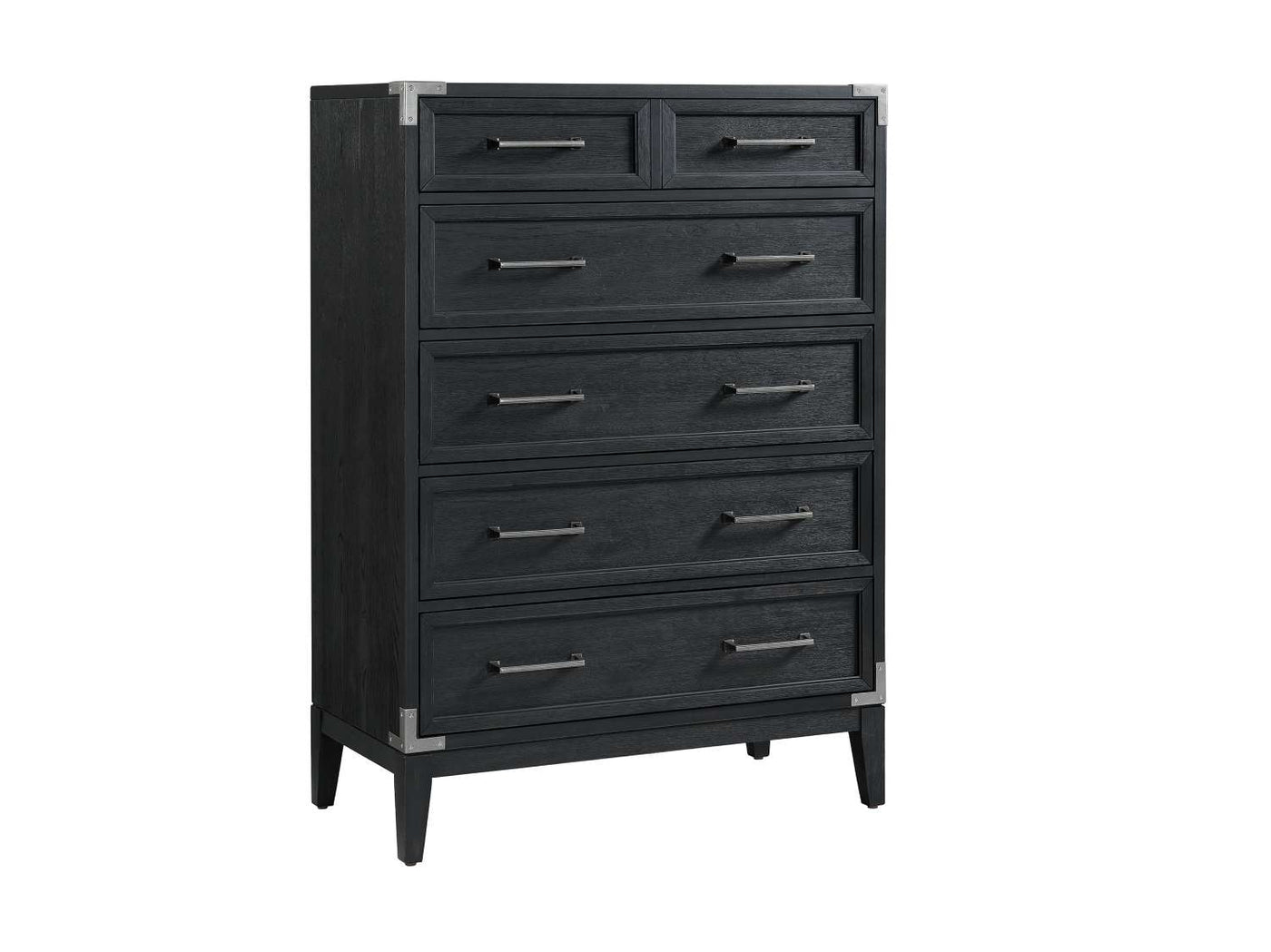 Laguna 5-Piece Queen Bedroom Package - Weathered Oak and Black