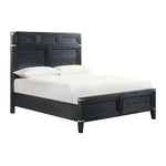 Laguna 3-Piece Queen Bed - Weathered Oak and Black