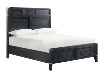 Laguna 5-Piece Queen Bedroom Package - Weathered Oak and Black