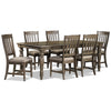 Bilboa 7-Piece Extendable Dining Set - Roasted Oak