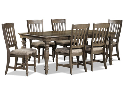 Bilboa 7-Piece Extendable Dining Set - Roasted Oak