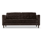 Anthena Sofa and Loveseat Set - Dark Chocolate