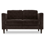 Anthena Sofa and Loveseat Set - Dark Chocolate