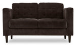 Anthena Sofa and Loveseat Set - Dark Chocolate