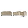 Anthena Sofa, Loveseat and Chair Set - Taupe
