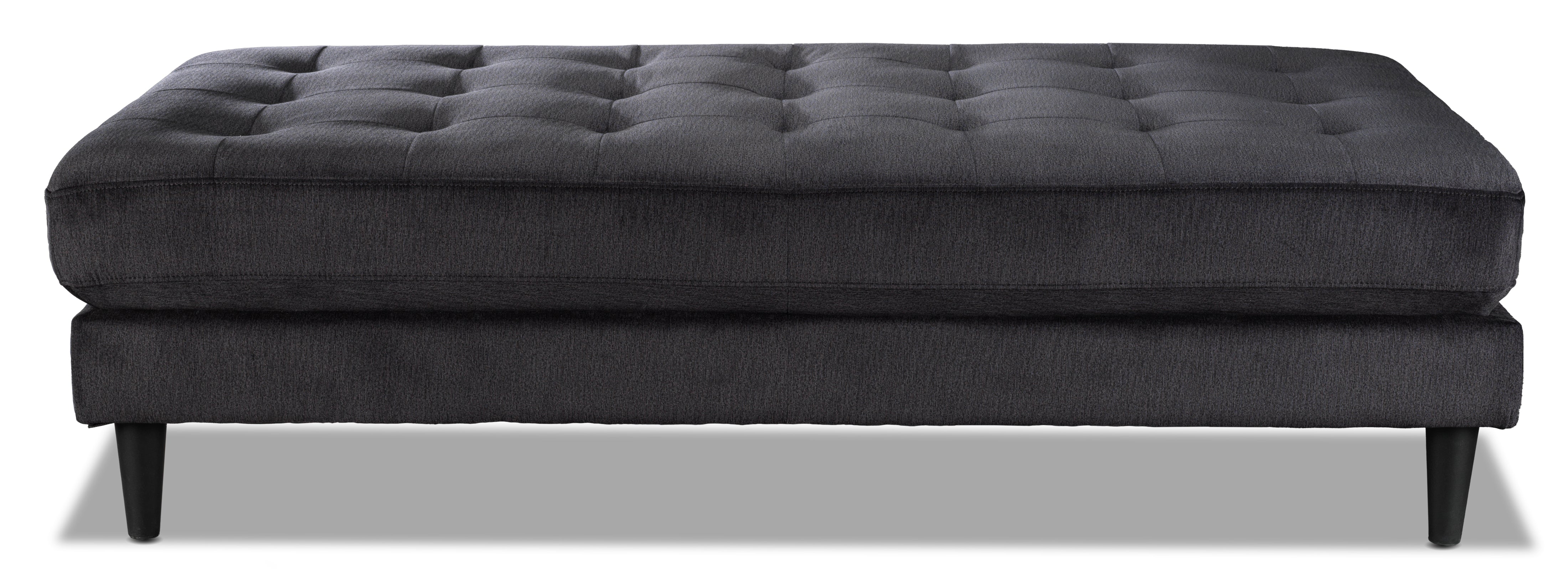 Paragon Ottoman - Charcoal
