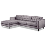 Paragon 2-Piece Sectional with Left-Facing Chaise - Light Grey