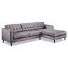 Paragon 2-Piece Sectional with Right-Facing Chaise - Light Grey