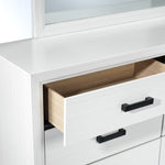 Frost 6-Piece Full Bedroom package - White, Black