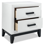 Fog Night Table - White, Black