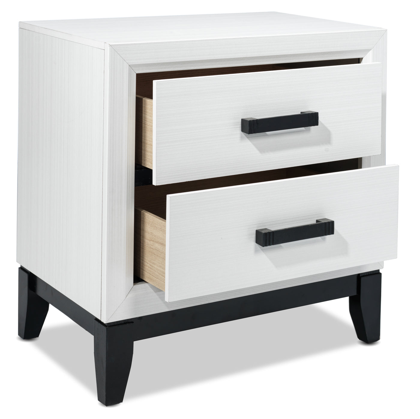 Frost 6-Piece Full Bedroom package - White, Black