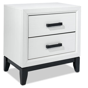 Frost Night Table - White, Black