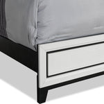 Fog 3-Piece Queen Bed - White, Black