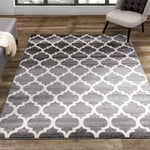Century 5'3" x 7'7" Area Rug - Grey, Beige