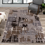 Maya 5'3" x 7'7" Area Rug - Greyish Brown