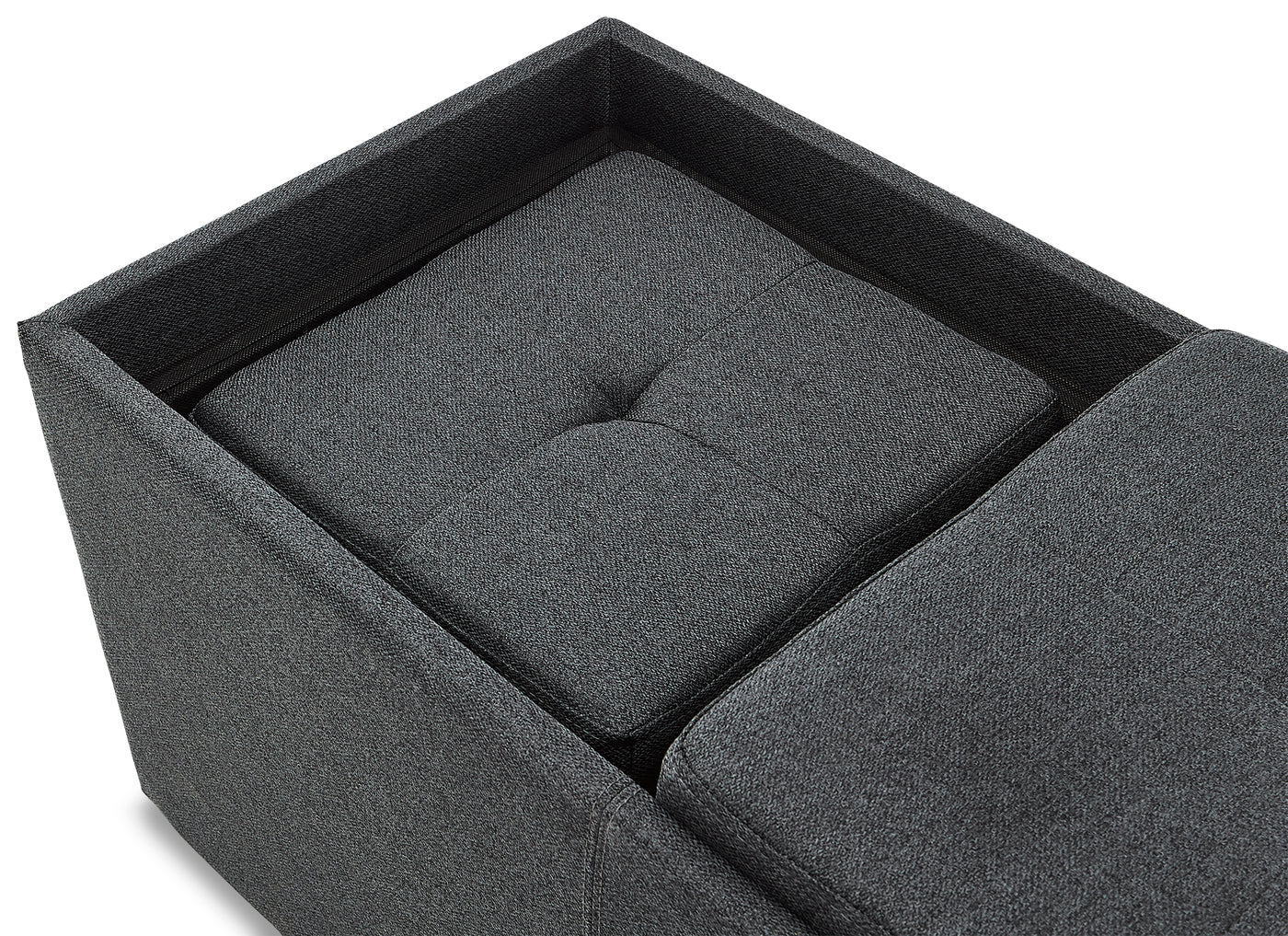 Malmo Ottoman - Dark Grey