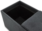 Malmo Ottoman - Dark Grey