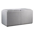 Malmo Ottoman - Light Grey