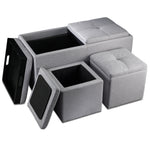 Malmo Ottoman - Light Grey