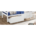 Charlie Bunk Bed Drawers - White