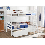 Charlie Bunk Bed Drawers - White