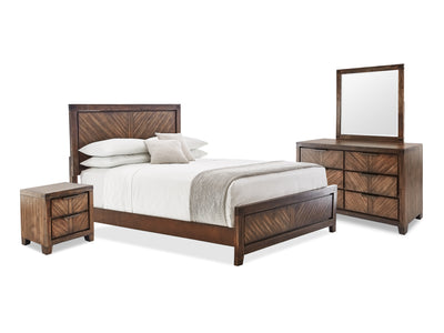 Nathan 6-Piece King Bedroom Package - Brown