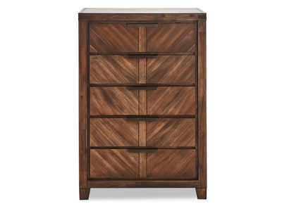 Nathan 5-Drawer Chest - Brown